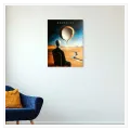 Aquarius Surrealist Figure in Desert Landscape Canvas Print