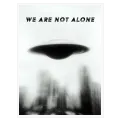 UFO Πίνακας Μινιμαλιστική Ασπρόμαυρη Αφίσα Φαντασίας