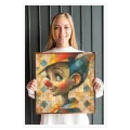 Geometric Pinocchio Portrait In Colorful Cubist Style