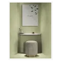 Live Gently Μινιμαλιστικός Πίνακας με Πράσινα Φύλλα