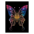 Ψηφιακή Πεταλούδα Neon Abstract Πολύχρωμο Φόντο