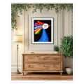 Πολύχρωμο Πτηνό Naive Art σε Καμβά