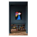 Πολύχρωμο Πτηνό Naive Art σε Καμβά