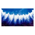 Abstract Ocean Waves Painting in Blue and White