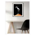 Απεικόνιση Αιγόκερως Minimalist Zodiac Art Μαύρο Φόντο