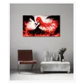 Anime Girl with Red Hair Dark Fantasy Canvas Art
