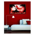 Anime Girl with Red Hair Dark Fantasy Canvas Art