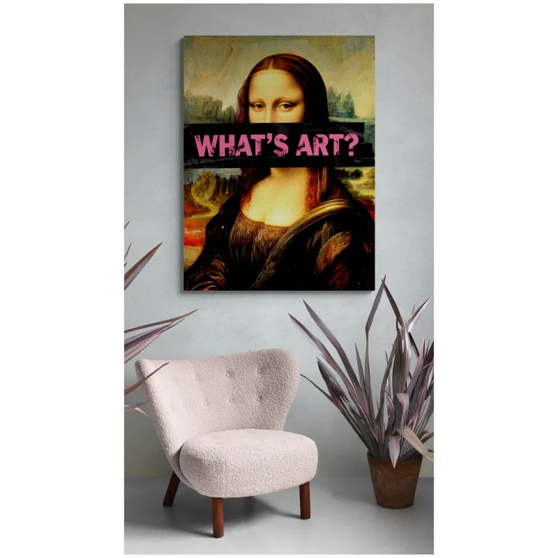 Πίνακας Μόνα Λίζα Pop Art με Φράση