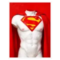 Κλασικό Άγαλμα Κορμός Superman Pop Art Κόκκινο