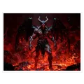 Σκοτεινός Δαίμονας με Φτερά σε Κόκκινη Λάβα