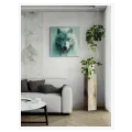Wild White Wolf with Glowing Red Eyes Fantasy