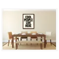 Πίνακας Τυπογραφίας Cool People Live Here Μοντέρνος