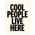 Πίνακας Τυπογραφίας Cool People Live Here Μοντέρνος