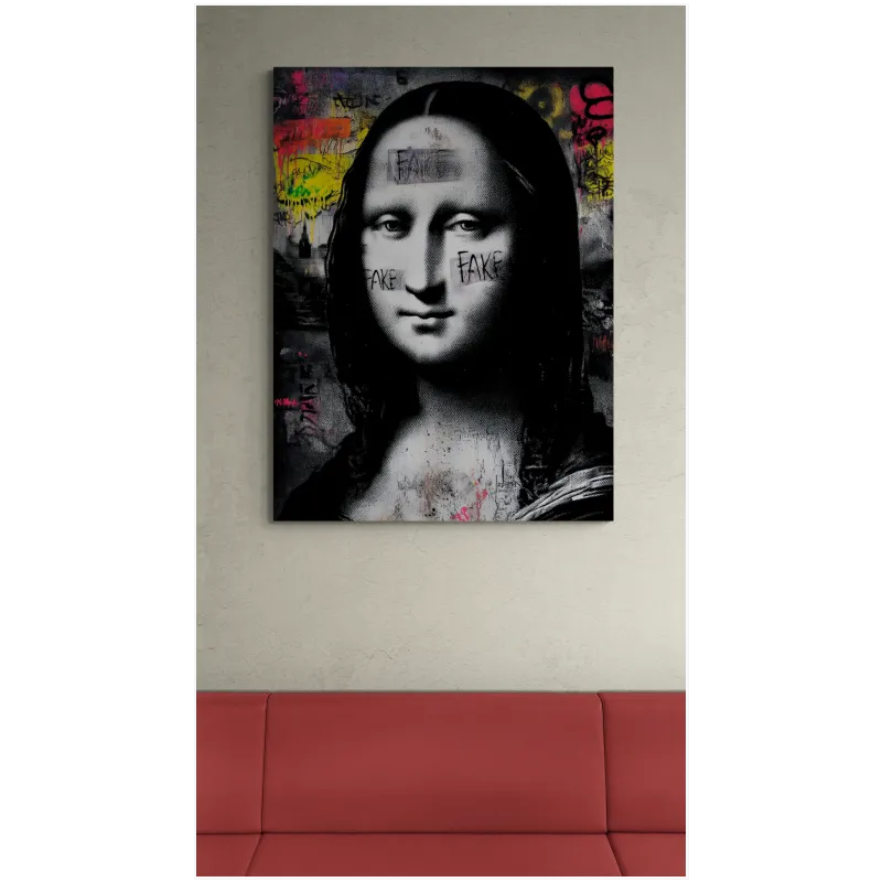 Mona Lisa Graffiti Urban Street Art Portrait