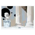 Classical Statue and Columns Abstract Artwork Canvas
