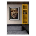 Classical Face with Gold Leaf and Dripping Accents