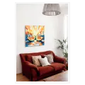 Geometric Summer Watermelon Sunset Abstract Art