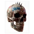 Νεκροκεφαλή Punk Graffiti Dream Metalic Τέχνη