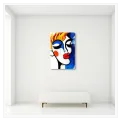 Αφηρημένο Πορτραίτο Γυναίκας Pop Art σε Έντονα Χρώματα