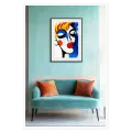 Αφηρημένο Πορτραίτο Γυναίκας Pop Art σε Έντονα Χρώματα