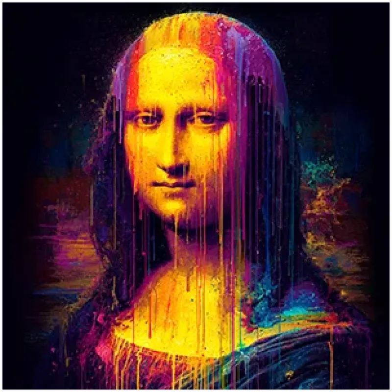 Πορτραίτο Μόνα Λίζα Pop Art Πολύχρωμο