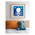 Χταπόδι Under the Sea Παιδικός Πίνακας Μπλε