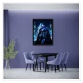 Φουτουριστική Γυναίκα Starry Night Cyberpunk Μπλε