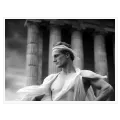 Αρχαίος Έλληνας Ήρωας Κλασικό Αρχιτεκτονικό Ασπρόμαυρο