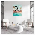 Πίνακας Πισίνα με Φοίνικες Out Of Office Ρετρό