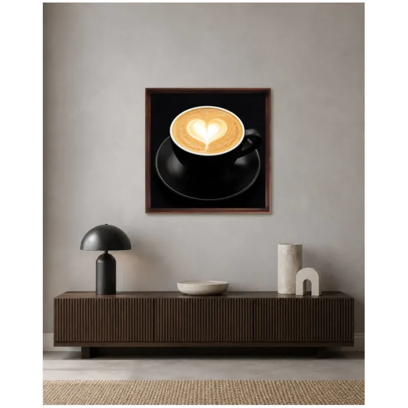 Φλιτζάνι Καφέ Καπουτσίνο με Καρδιά Latte Art