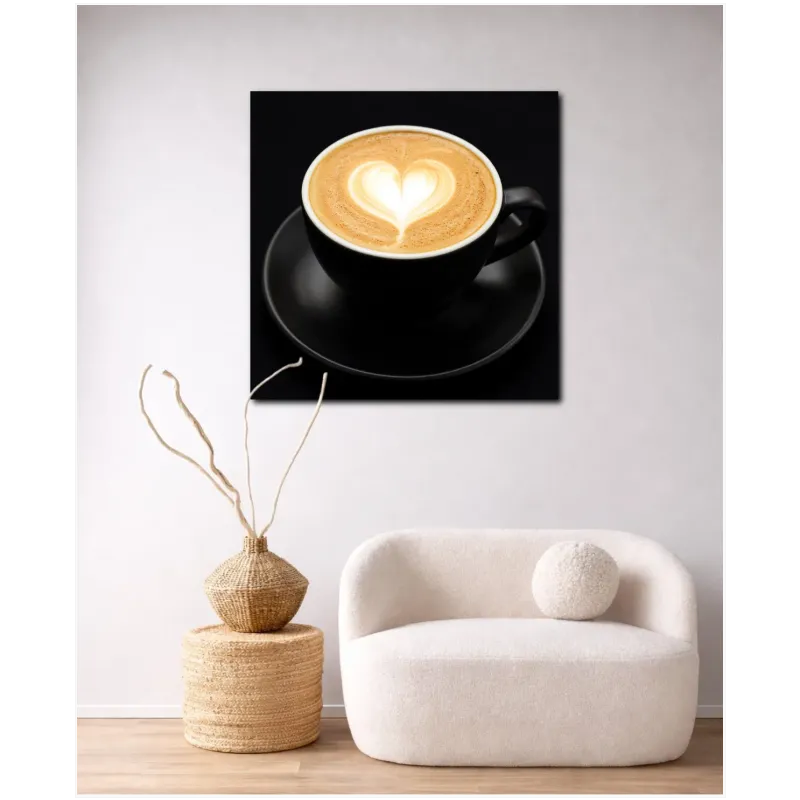 Φλιτζάνι Καφέ Καπουτσίνο με Καρδιά Latte Art