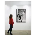 Χορευτές Μπαλέτου Κομψή Φωτογραφία Ασπρόμαυρη Τέχνη
