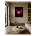 Royal Crown Dripping Pink Paint Pop Art