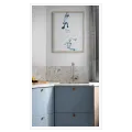Αφηρημένη Ροή Νερού με Φράση Μπλε