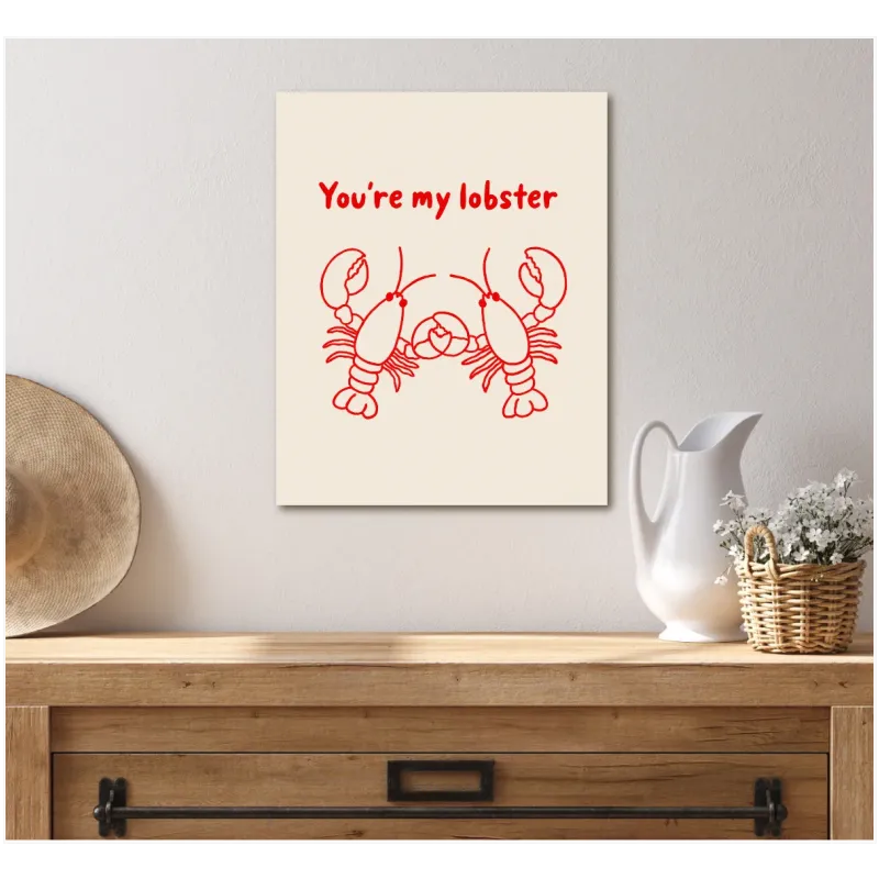 You're My Lobster Ρομαντικό Minimalist Κόκκινο