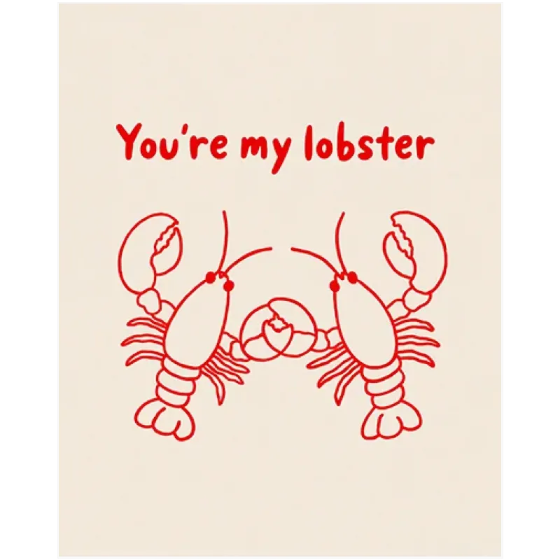 You're My Lobster Ρομαντικό Minimalist Κόκκινο