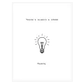 Spark of Possibility Minimalist Black White Wall Art