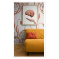 Ανθρώπινος Εγκέφαλος σε Χέρι 3D Minimal Ροζ
