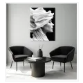 Black and White Fashion Female Portrait Drapery