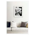 Black and White Fashion Female Portrait Drapery