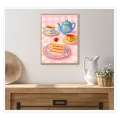 Πίνακας Vintage Tea Time Cake Ροζ