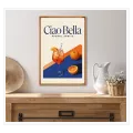 Αφίσα Ciao Bella Aperol Spritz Ρετρό Πορτοκαλί Mπλε