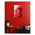 Abstract Dancing Figures in Dynamic Red Swirling Vortex
