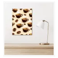 Espresso Cup Pattern Warm Coffee Artwork