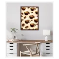 Espresso Cup Pattern Warm Coffee Artwork