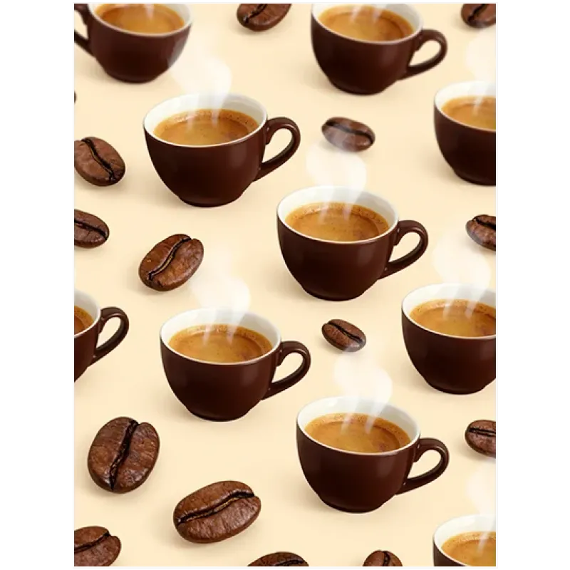 Μοτίβο Espresso με Ζεστά Φλιτζάνια Καφέ