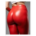 Female Body in Red Leather Leggings Art