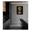 Floating Gourmet Burger Studio Photo