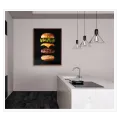 Floating Gourmet Burger Studio Photo