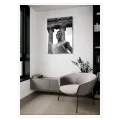 Αρχαιοελληνικό Πορτραίτο Άνδρα Κλασική Αρχιτεκτονική Ασπρόμαυρο